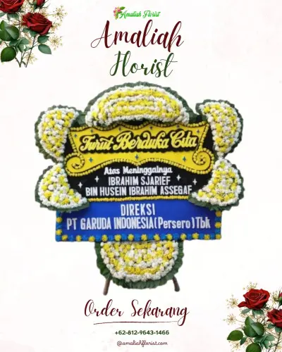 Papan Bunga Duka di Rumah Duka Jelambar